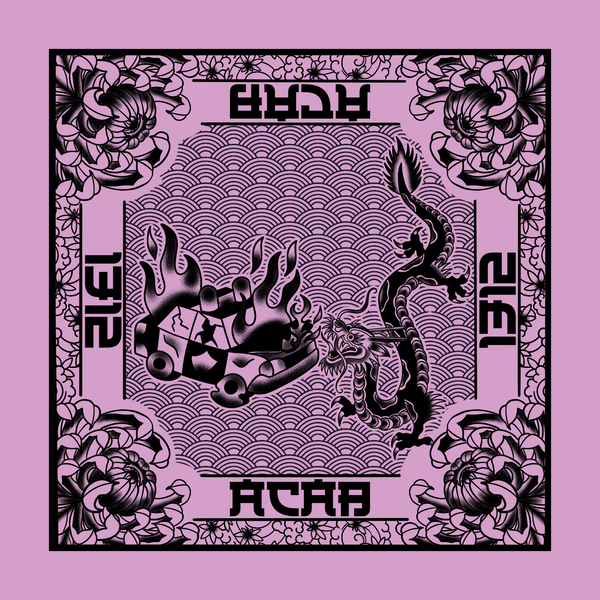 Bandana Acab Dragon pink