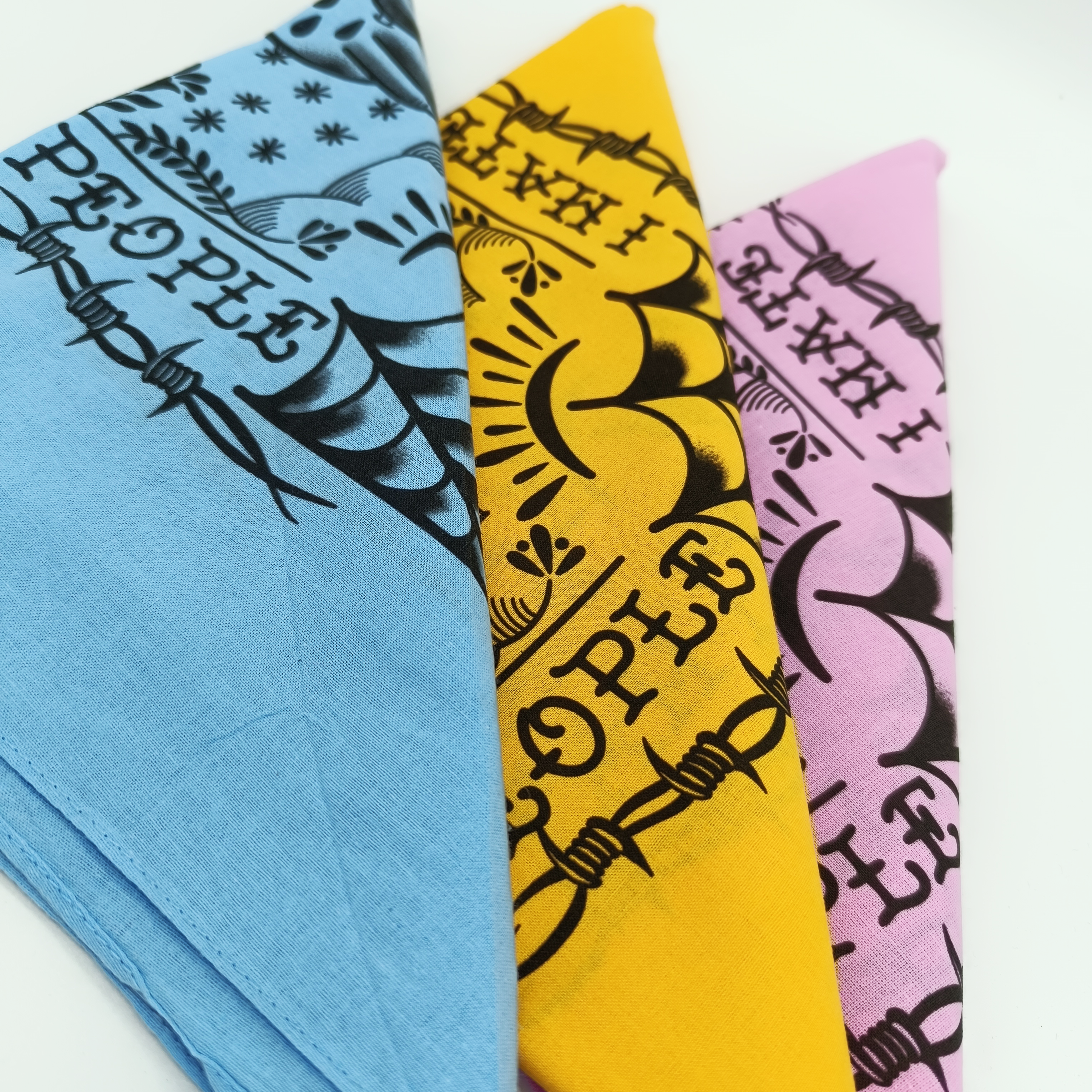 Bandana I Hate People babyblue