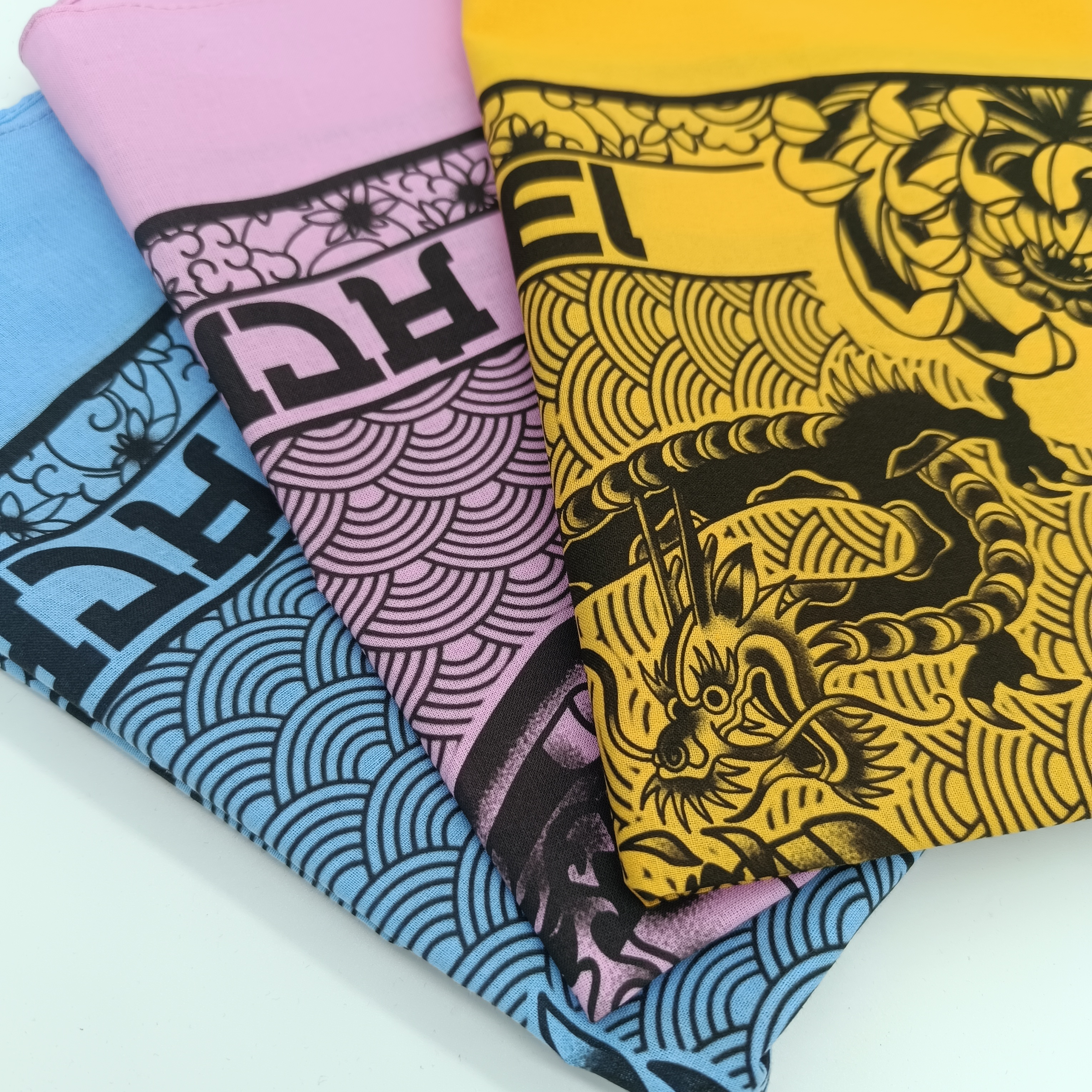 Bandana Acab Dragon baby blue