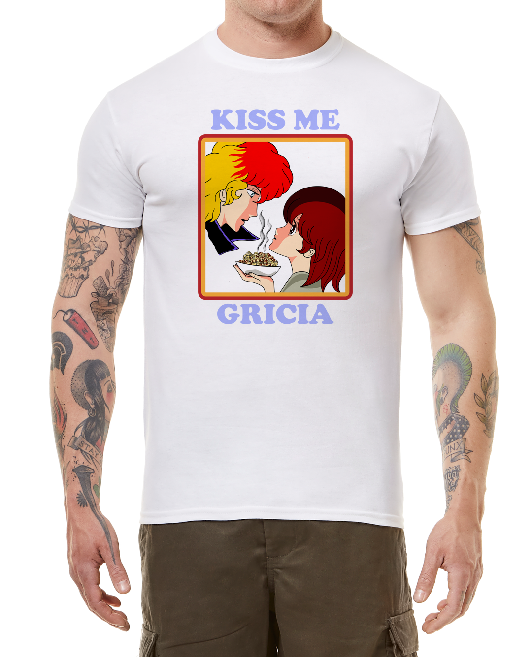 Kiss me Gricia white