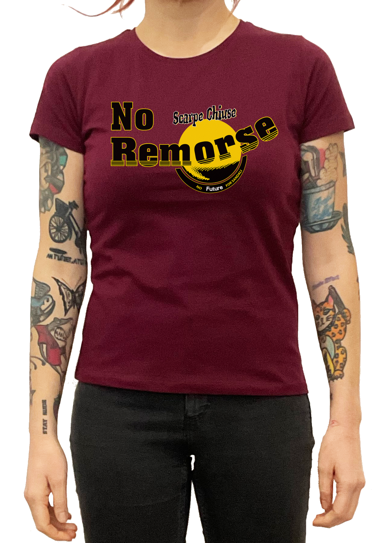 Scarpe chiuse no remorse bordeaux